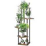 VASZOLA 5-Tier Hölzern Blumenregal Pflanzenregal,...